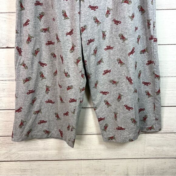 Disney Vintage Grumpy Y2K Gray Loungewear Pajama Capri Pants Size XL - Picture 5 of 10